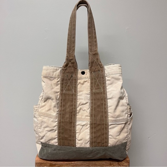 Rare Wallace & Barnes J. Crew Dry Goods New York Canvas Tote Bag - Picture 4 of 15